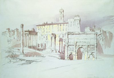 The Forum, Rome, 19th century by John Ruskin